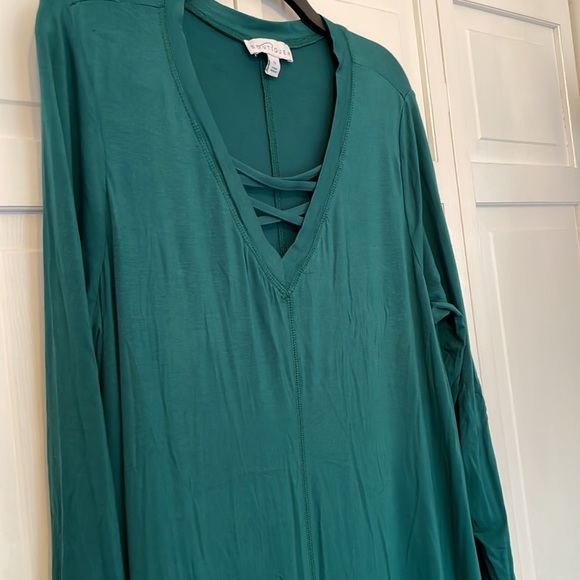 Boutique, size 1X, green dress - Picture 3 of 8